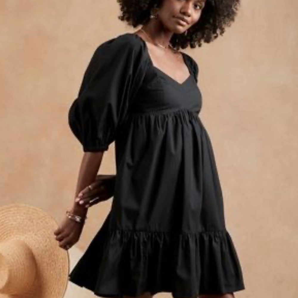 Banana Republic Factory puff-sleeve mini dress L